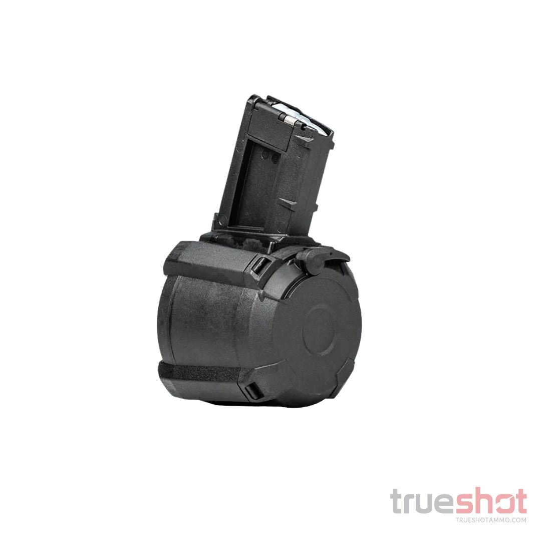 MAGAZINE DEAL: Black 60 Round Magpul PMAG D-60 Drum Magazine and 400 Rounds of Fiocchi 223 - 55 Grain - FMJ Ammo