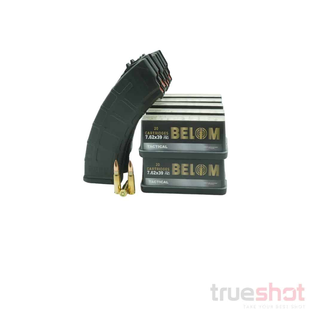 BUNDLE DEAL: Black 75 Round Steel KCI AK-47 Drum Mag and 200 Rounds of Ammo