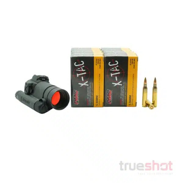 BUNDLE DEAL: Aimpoint Comp M4s Red Dot Rifle Sight and 200 Rounds of Ammo