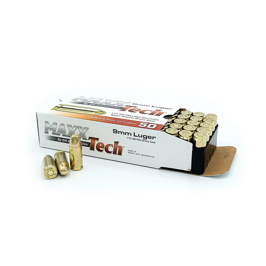 RANGE BUNDLE: 200 Rounds of Maxxtech 9mm - 115 Grain and 200 Rounds of Fiocchi 223 - 55 Grain