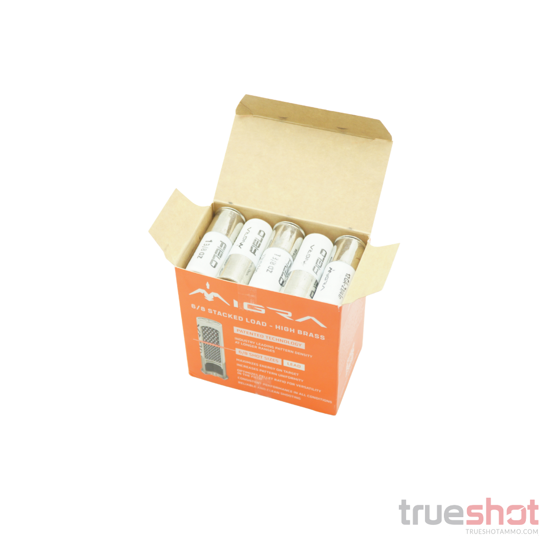 Migra Ammunition - Staxd - Ultimate Field - 12 Gauge - #6-8 Shot - 2-3/4" - 1-3/8 oz. - 1300 FPS