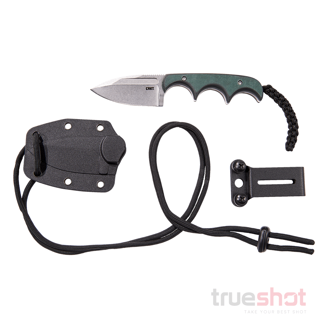 CRKT - Folts Minimalist Spear Point - Green - Polymer - 8Cr13MoV - 2.15"