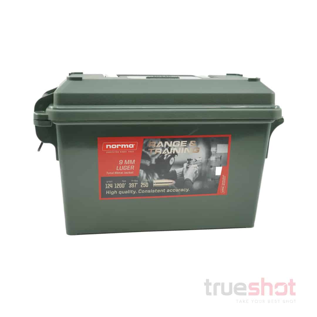 Norma-9mm-124 Grain-1200 FPS-250 Ammo Can