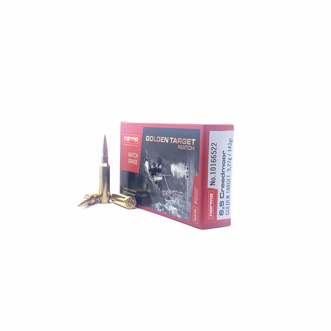 Norma|Norma Ammunition - Golden Target - 6.5 Creedmoor - 143 Grain - HPBT