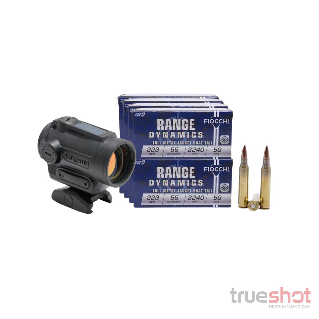OPTIC DEAL: Holosun ARO EVO and Fiocchi - 223 Rem - 55 Grain - FMJ - 400 Rounds