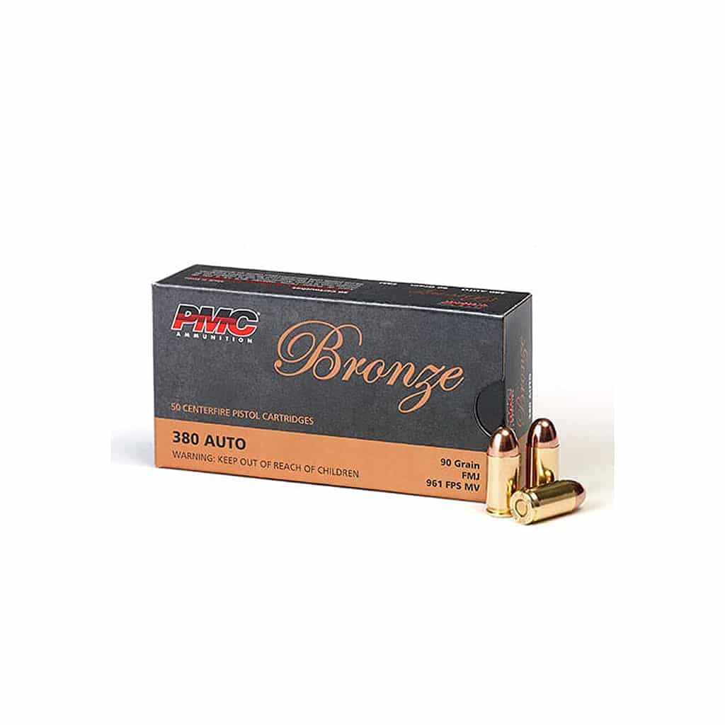 PMC Bronze 380 Auto 90 Grain FMJ