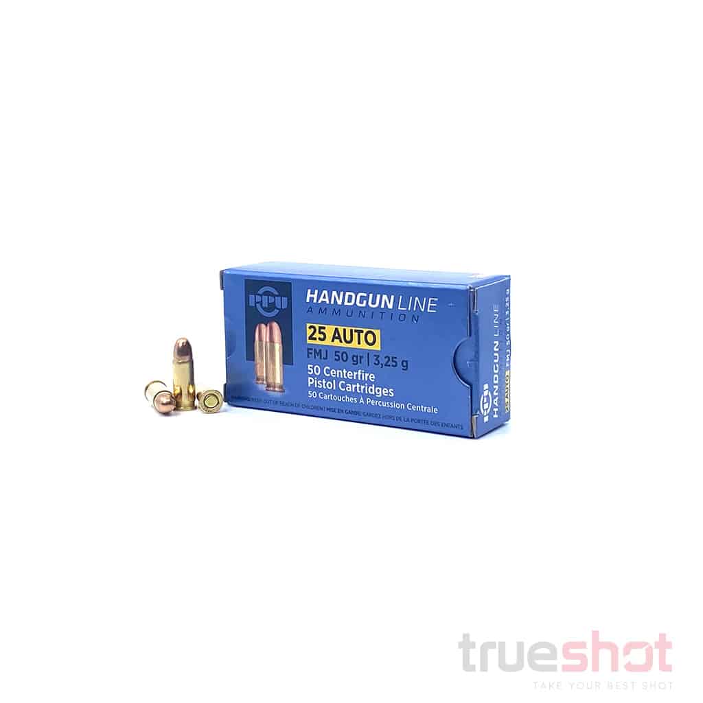 PPU 25 Auto 50 Grain FMJ
