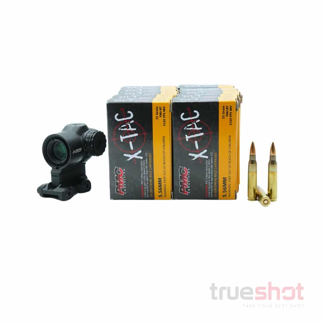 BUNDLE DEAL: Primary Arms SLx 1x MicroPrism Red Dot Prism Optic and 200 Rounds of Ammo