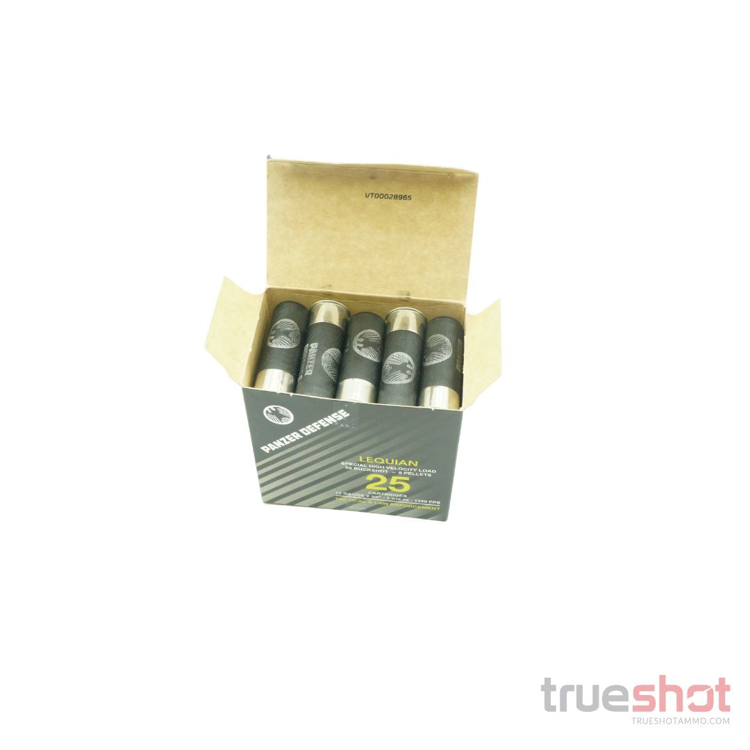Panzer Defense - Lequian - 12 Gauge - 00 Buck- 2-3/4" - 9 Pellets - 1350 FPS