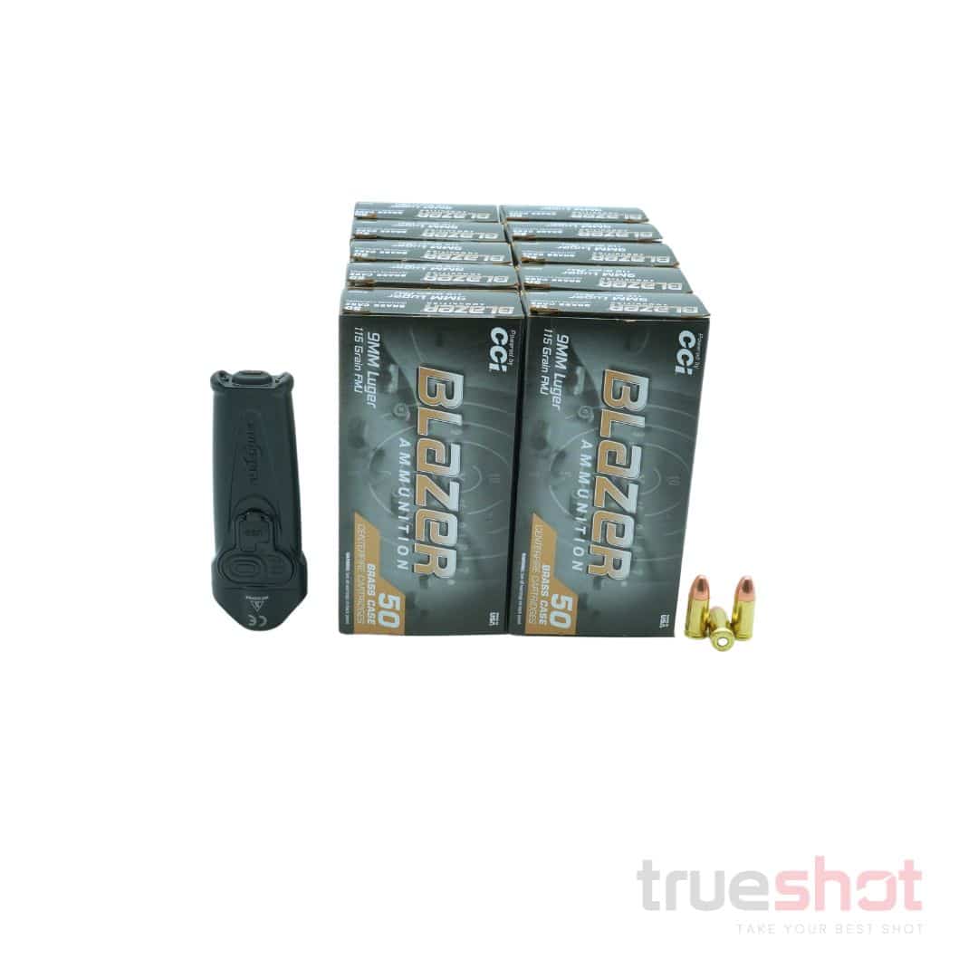 BUNDLE DEAL: Black Surefire EDC Pocket Flashlight and 500 Rounds of Ammo
