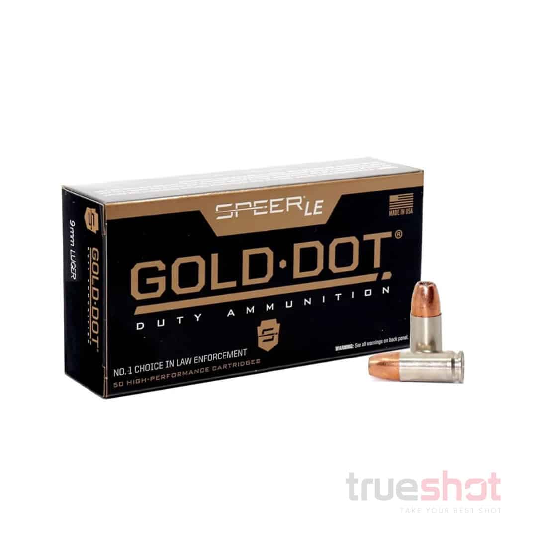 Speer Gold Dot LE 9mm, 115 Grain JHP