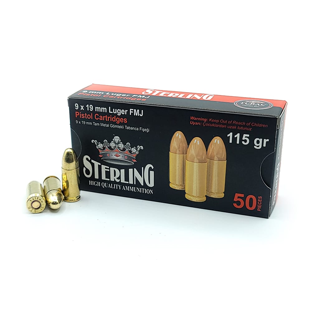 Sterling - 9mm - 115 Grain - FMJ