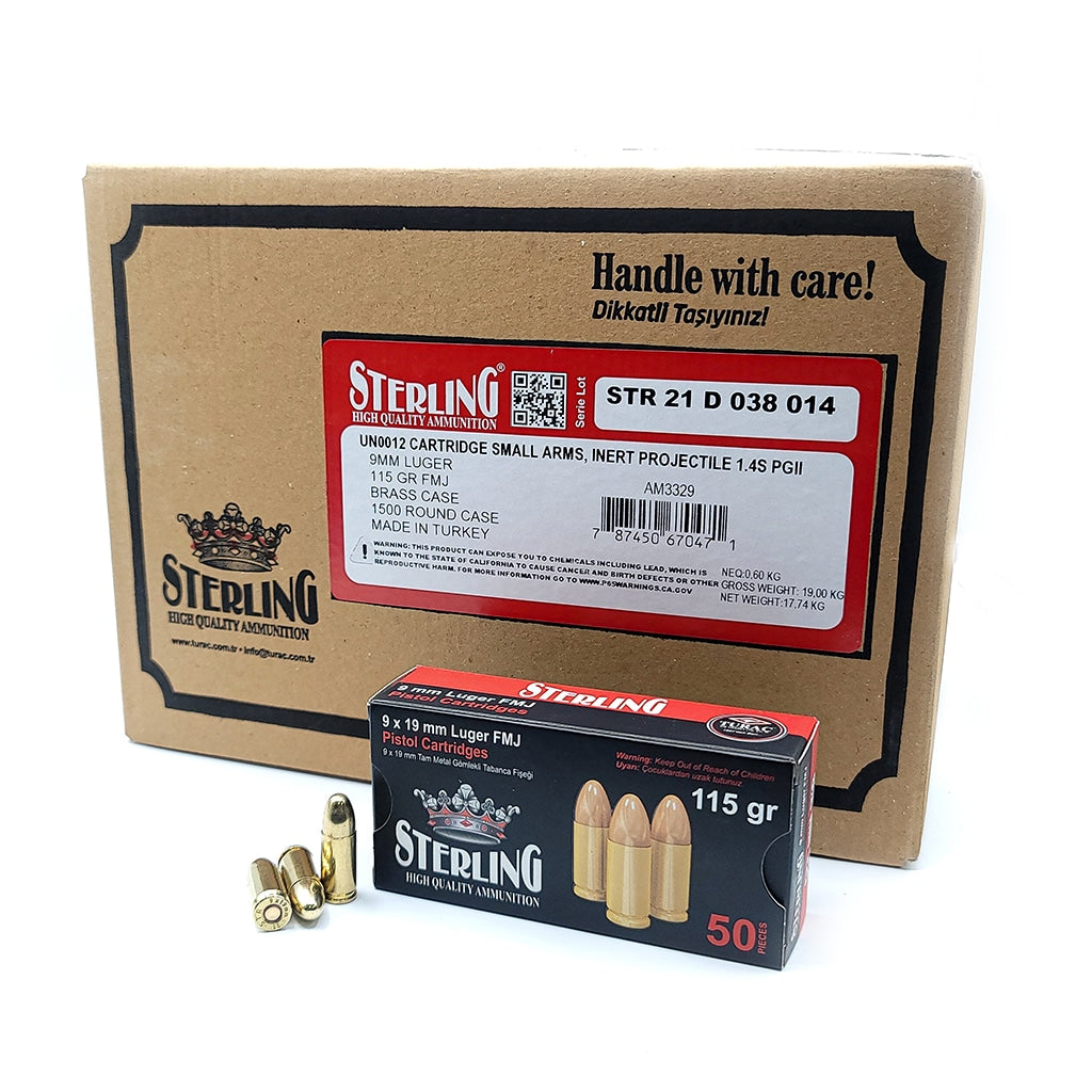 Sterling - 9mm - 115 Grain - FMJ
