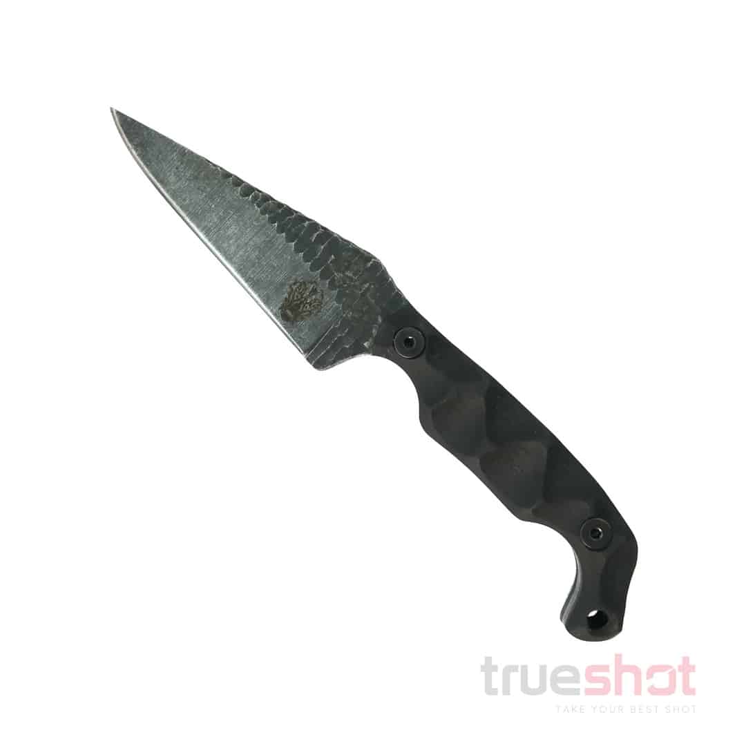 Stroup Knives- Bravo 5 Fixed Blade Knife - Black - G10 - 3.5" - Black Stonewash