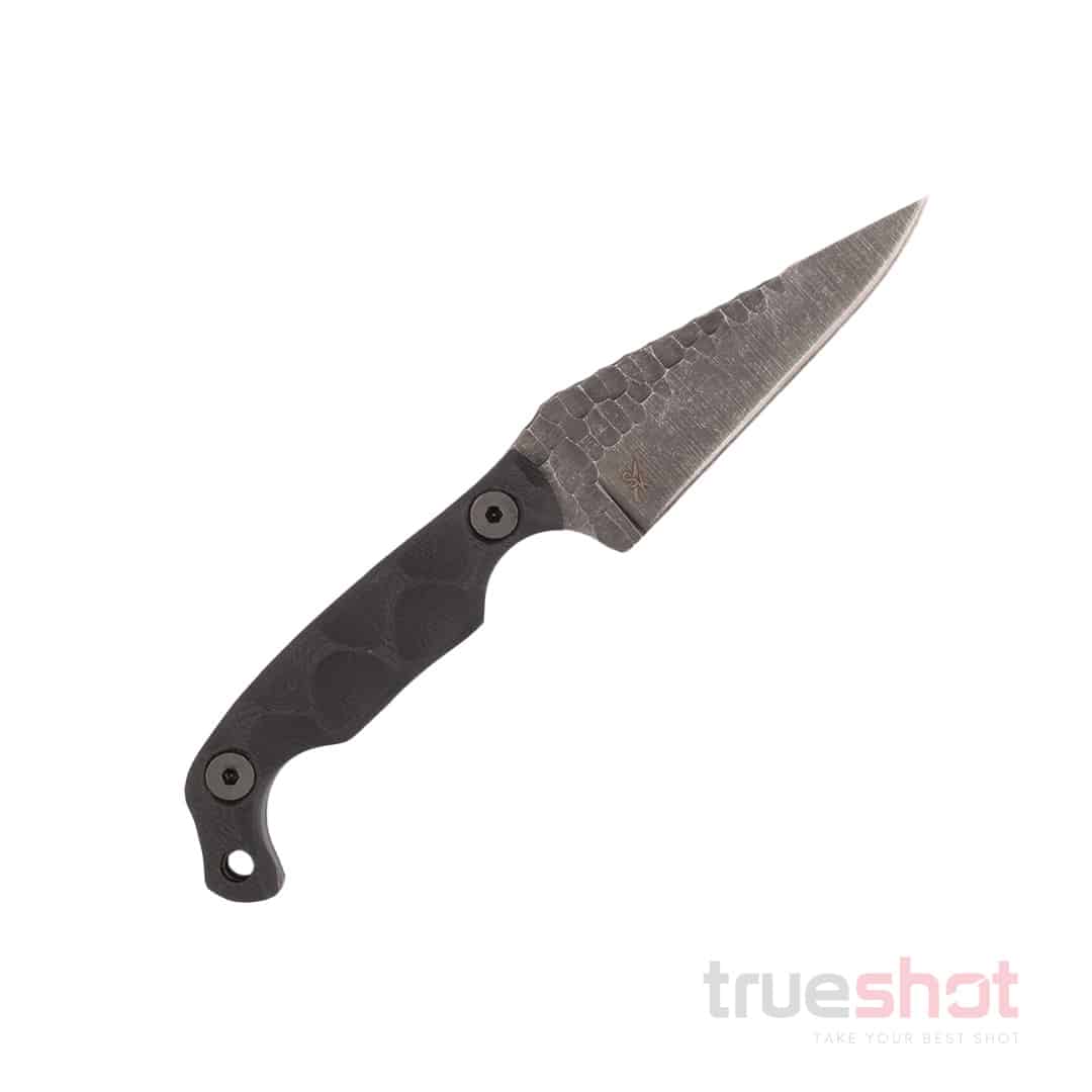 Stroup Knives- Mini EDC - Fixed Blade Knife - Black - G10 - 3.1" - Black Stonewash