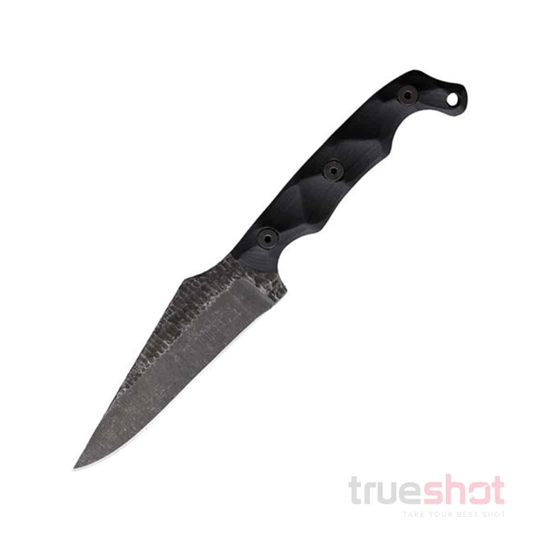 Stroup Knives- TU2 - Fixed Blade Knife - Black - G10 - 4.5" - Black Acid Wash