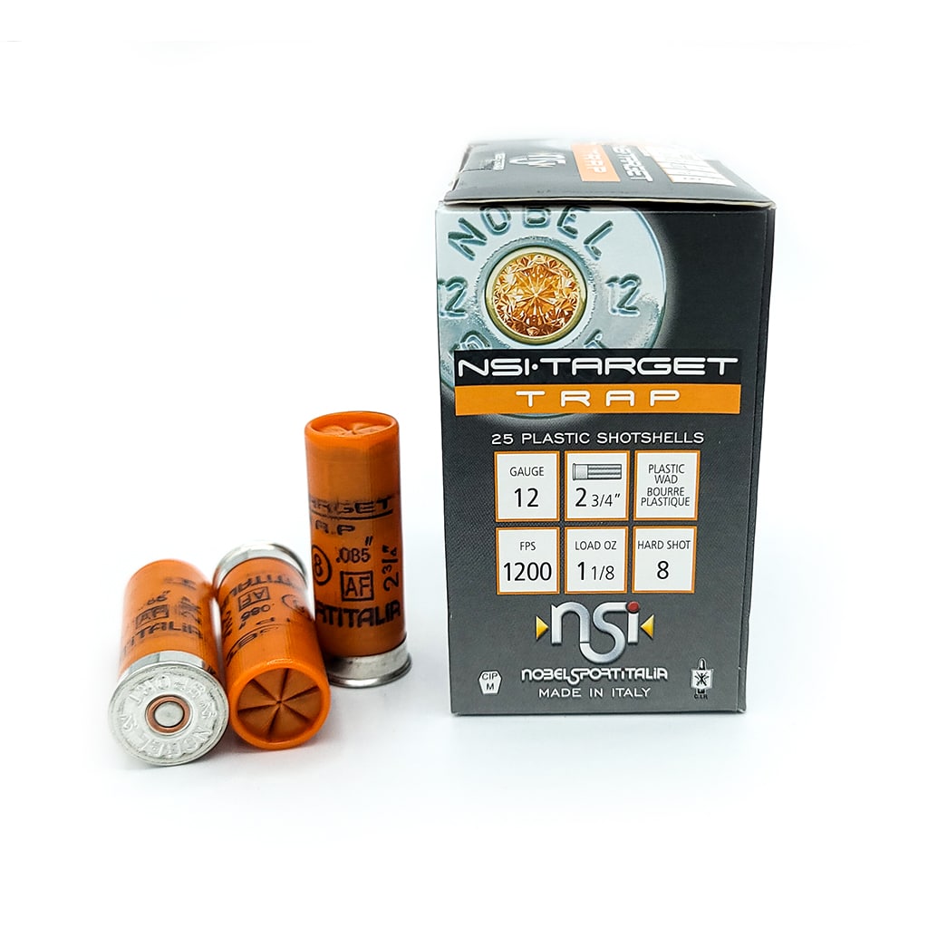 Nobel Sport - Target Trap - 12 Gauge - #8 Shot - 2.75" - 11/8 oz. - 1200 FPS