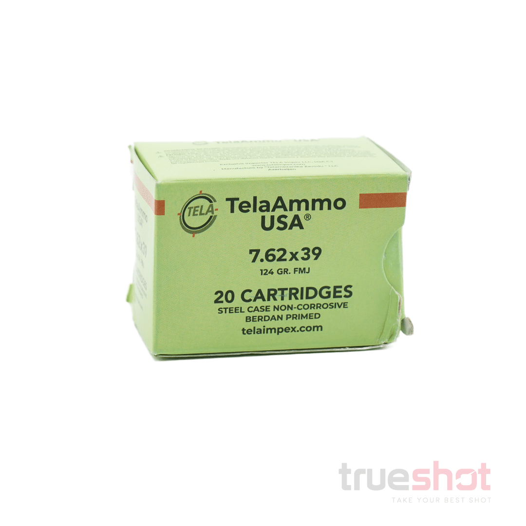 TelaAmmo USA-7.62X39-124gr-FMJ-Steel Non-Corrosive