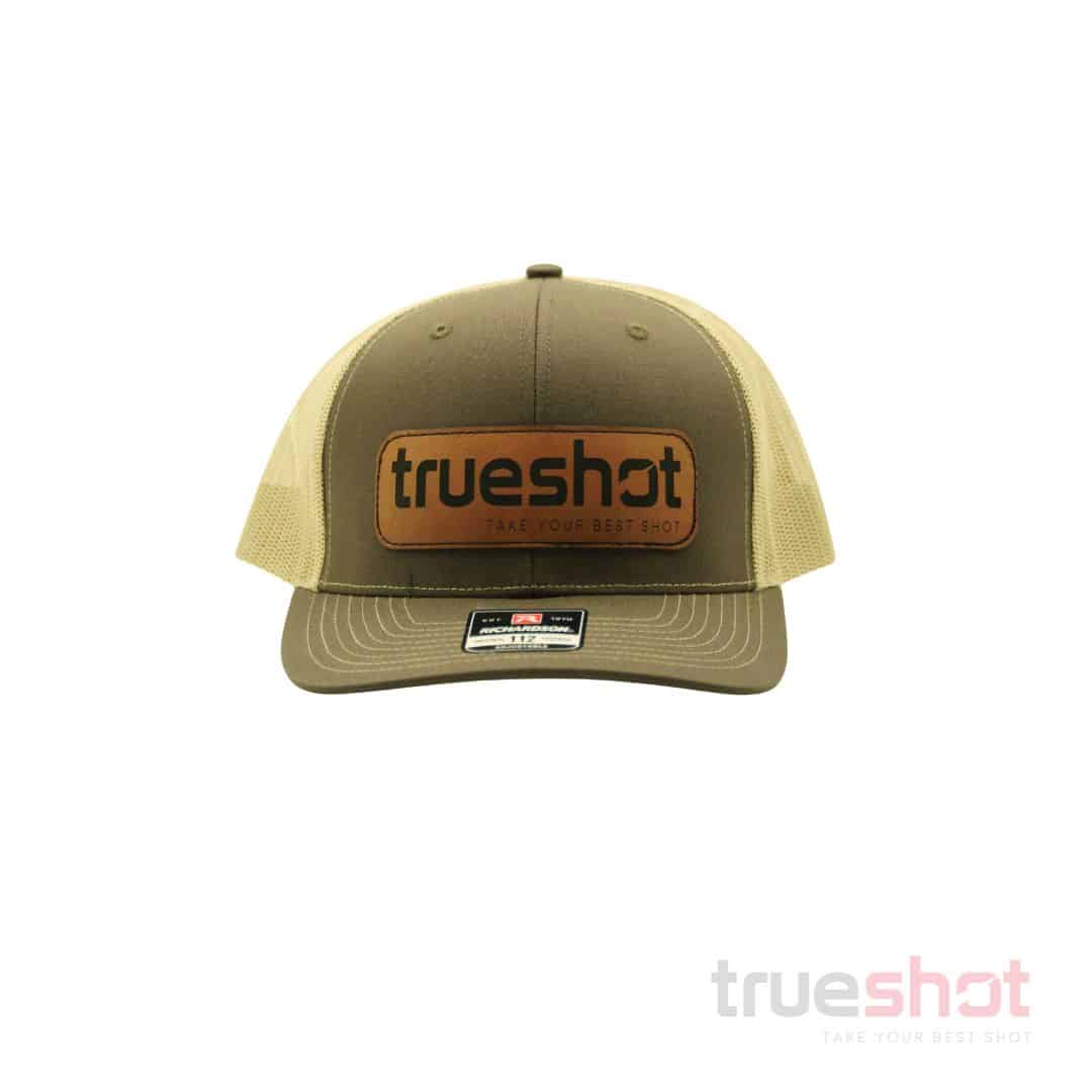 True Shot - Leather Patch Hat - Brown