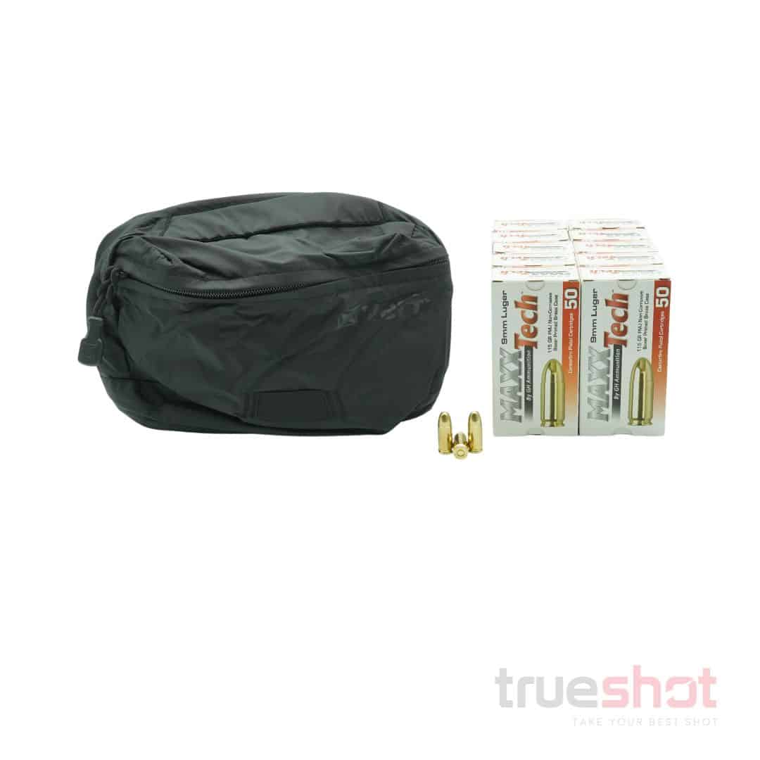 BUNDLE DEAL: Black Vertx Long Walks Waist Pack and 500 Rounds of Ammo