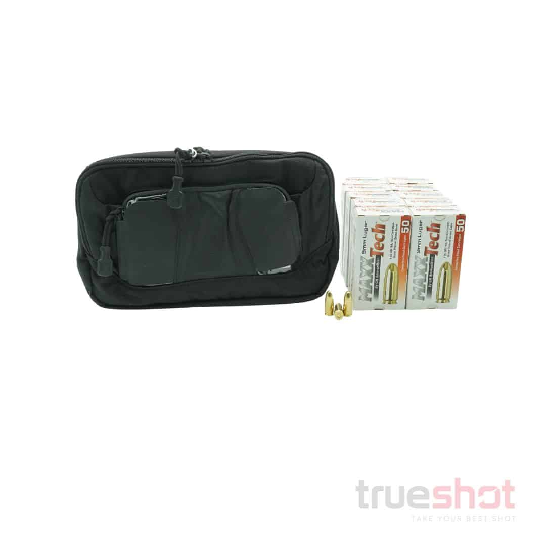 BUNDLE DEAL: Black Vertx Socp Tactical Fanny Pack and 500 Rounds of Ammo