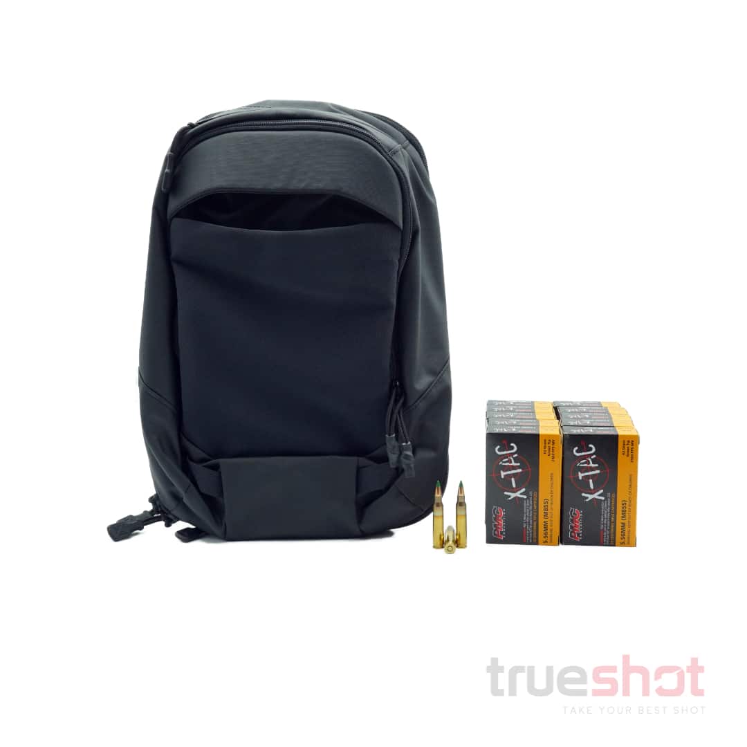 BUNDLE DEAL: Black Vertx Urban Ghost Sling Bag and 200 Rounds of Ammo
