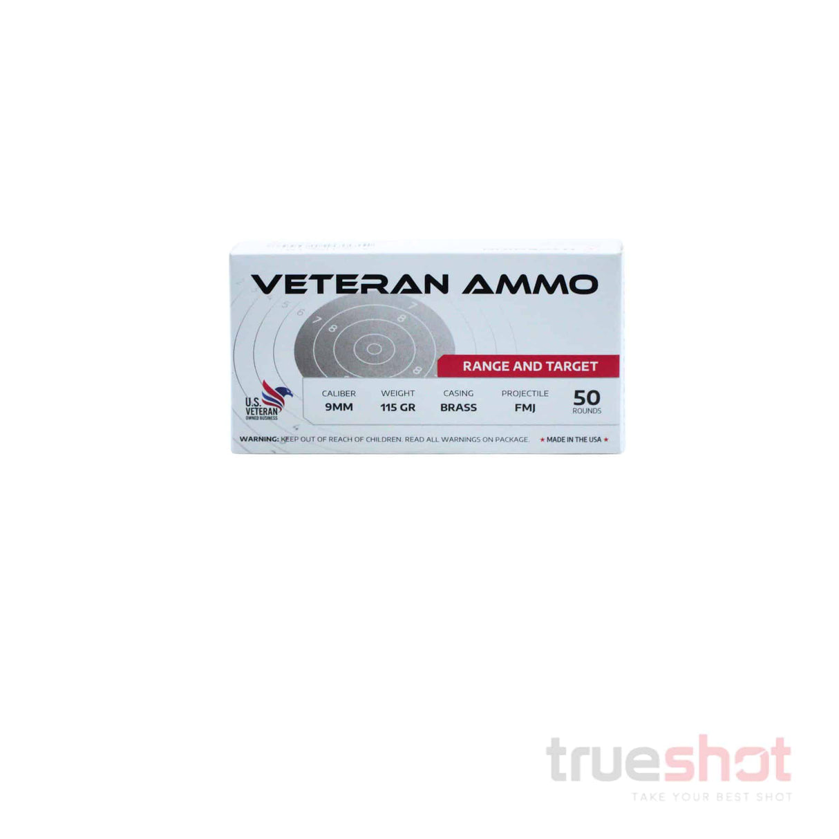 Veteran Ammo - 9mm - 115 Grain - FMJ