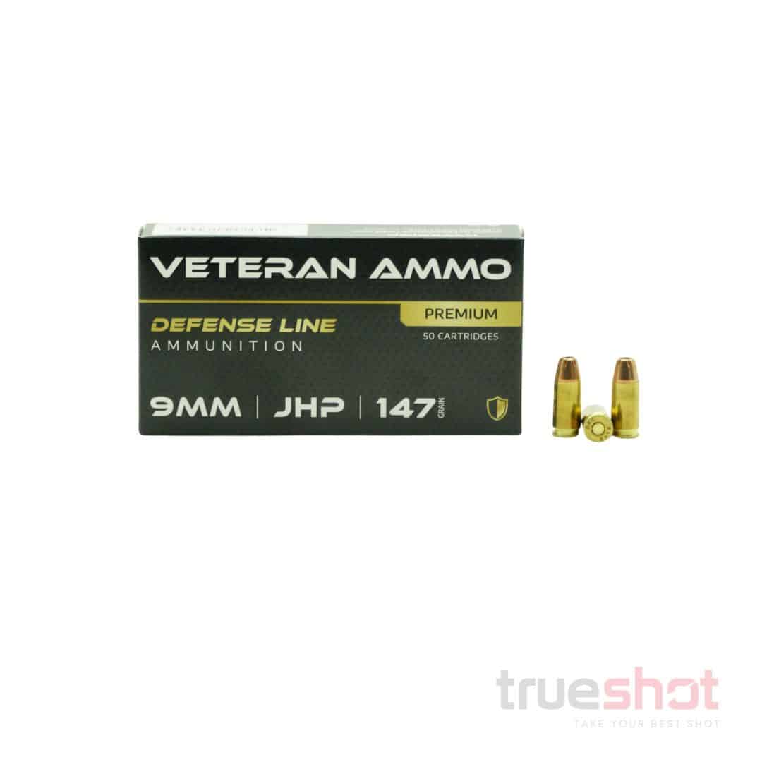 Veteran Ammo - 9mm - 147 Grain - JHP - Hornady XTP