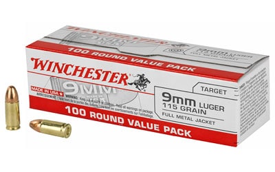 Winchester - 9mm - 115 Grain - FMJ - Bulk Pack