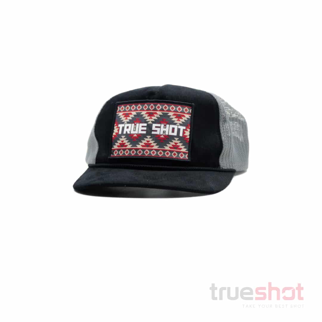 True Shot - South Western Patch - Black/Grey - Trucker Hat