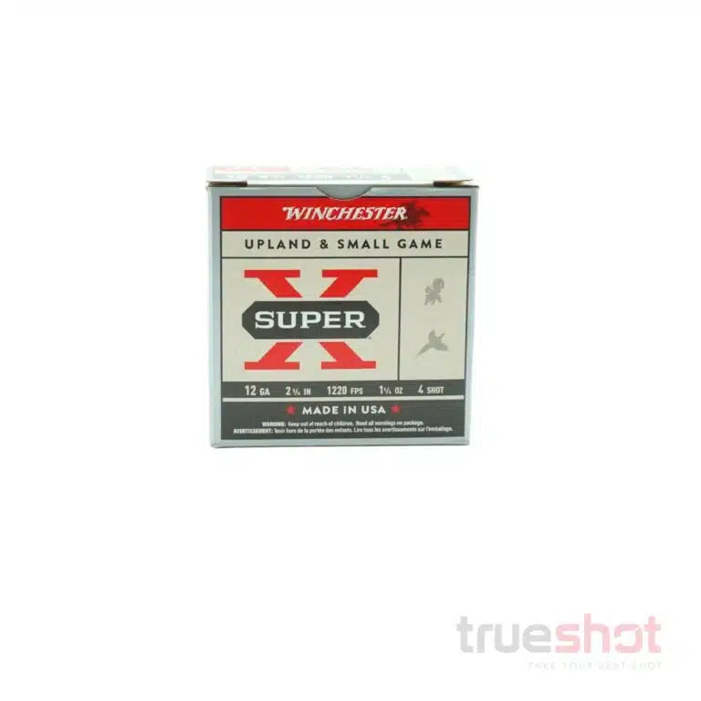 Winchester - Super X Upland & Small Game - 12 Gauge - #4 Shot - 2.75" - 1-1/4 oz. - 1220 FPS