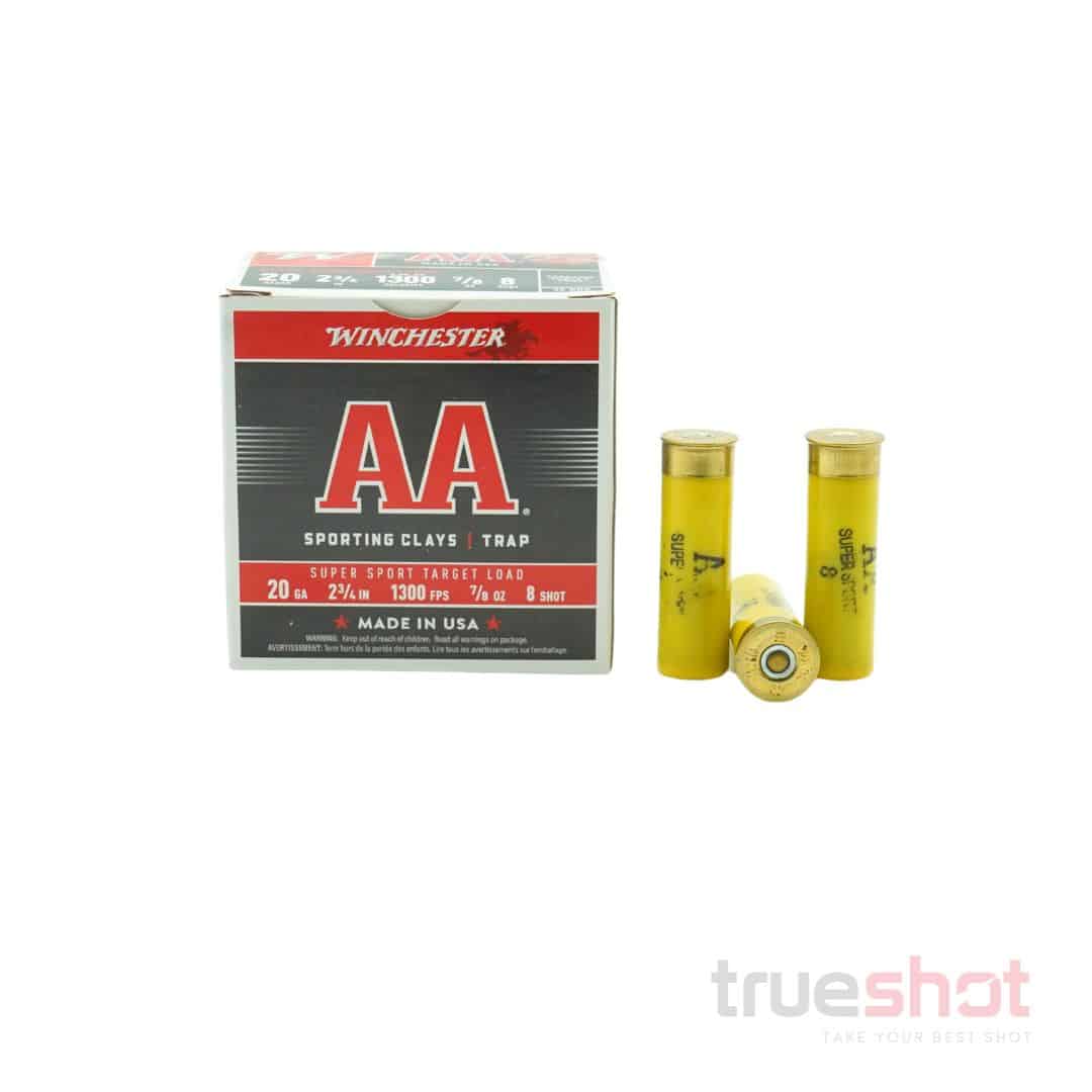 Winchester - AA Sporting Clays - 20 Gauge - #8 Shot - 2.75" - 7/8 oz. - 1300 FPS