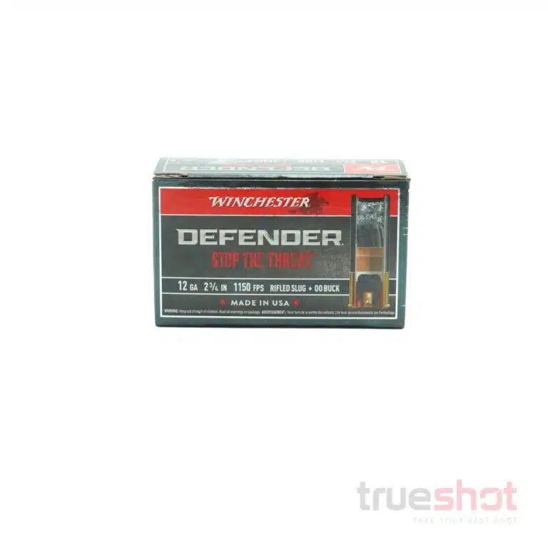 Winchester - Defender - 12 Gauge - Rifled Slug + #00 Buck - 2.75" - 1 oz. - 1150 FPS