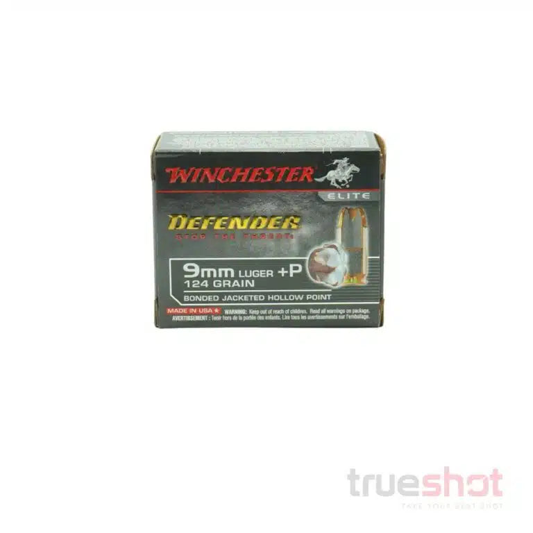 Winchester - Defender - 9mm +P - 124 Grain - Bonded JHP