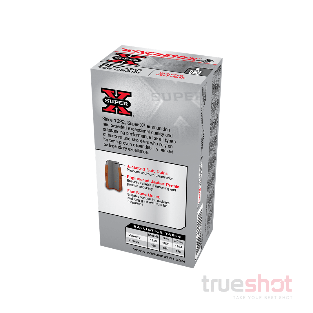 Winchester Super X 357 Magnum 158 Grain JSP