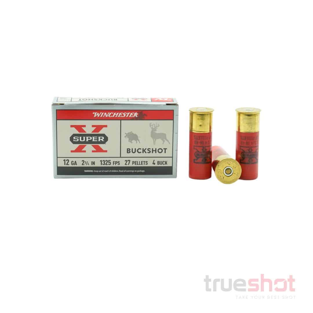 Winchester - Super-X Buckshot - 12 Gauge - #4 Buck - 2.75" - 27 Pellets - 1325 FPS