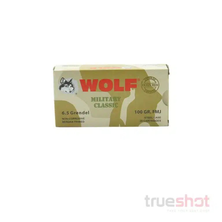 Wolf - Military Classic - 6.5 Grendel - 100 Grain - FMJ - Steel Case
