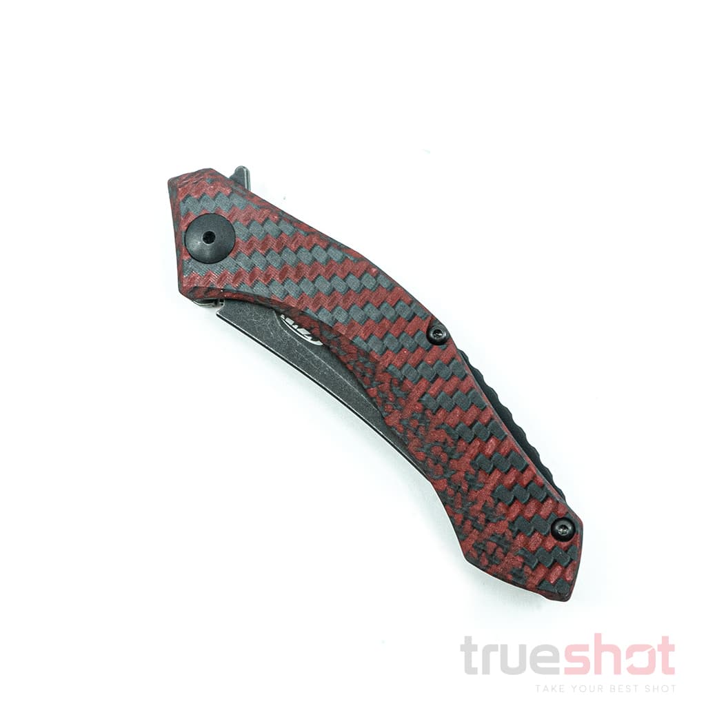 Zero Tolerance - 0460RDBW - Black, Red Carbon Fiber - CPM 20CV - 3.25"