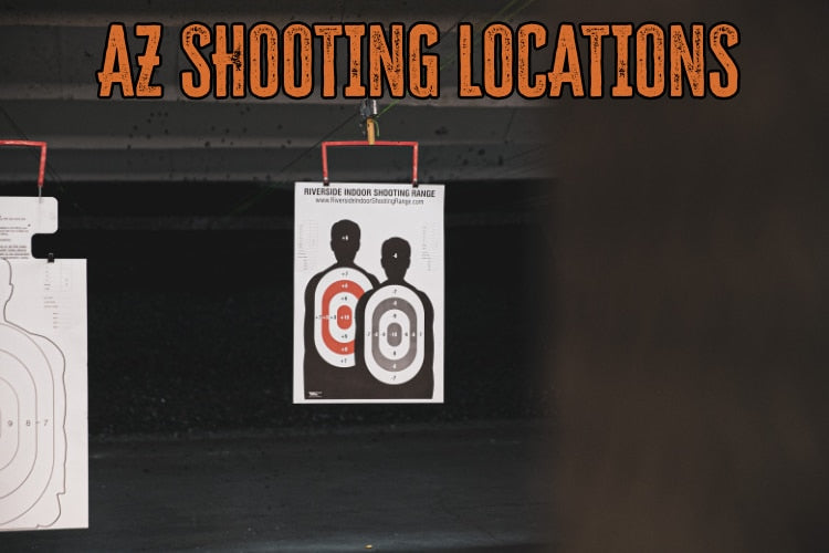 Arizona Shooting Ranges and Areas Map