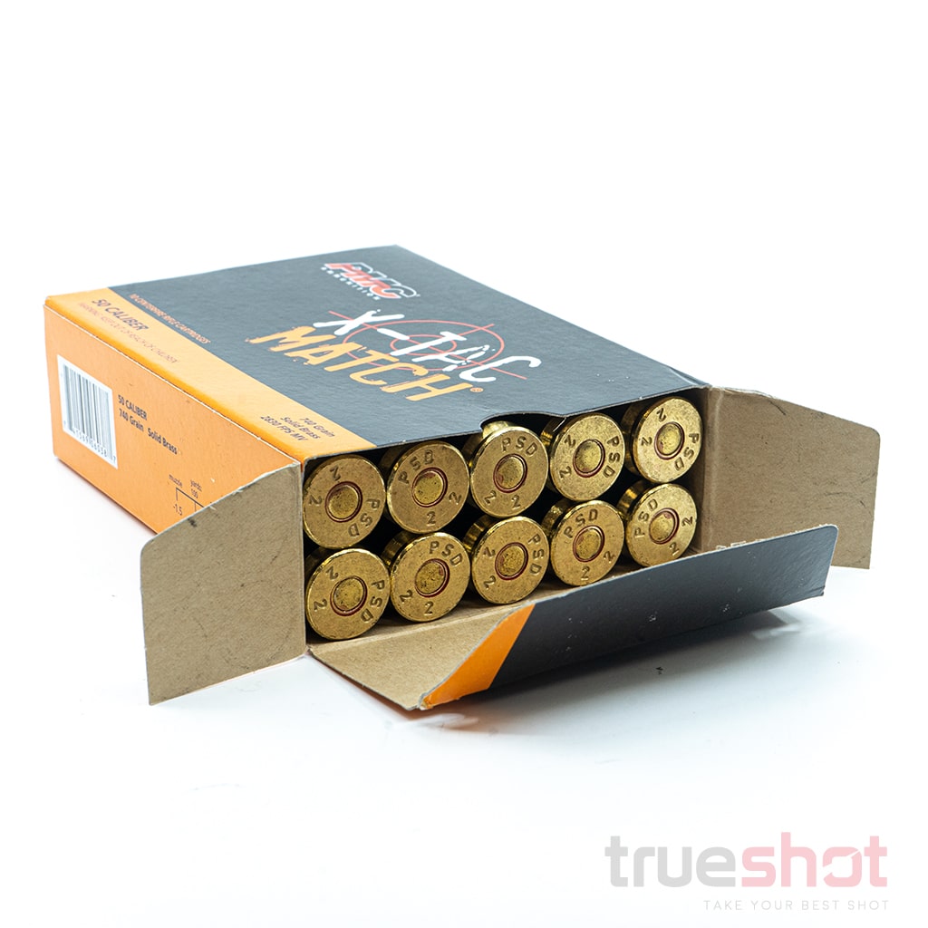 PMC X-TAC Match 50 BMG 740 Grain FMJ Solid Brass Review | True