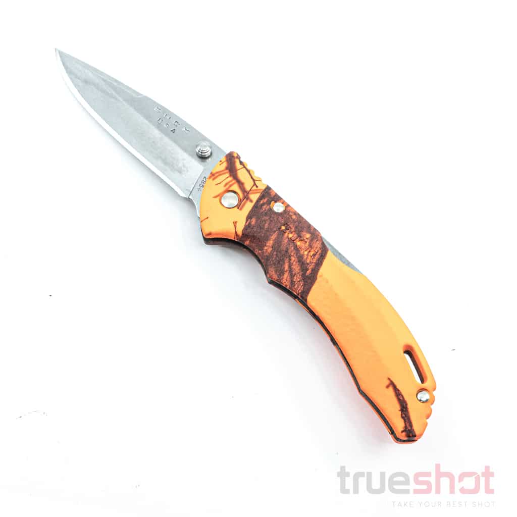 Buck 0285BKS-B Orange Woodland Camo