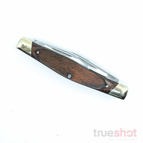 Buck - 371 Stockman Knife - Woodgrain - 420J2 - Satin - 3 Blades - 2"