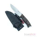 Buck - 863 Selkirk - Brown Micarta - 420HC - 4.62"