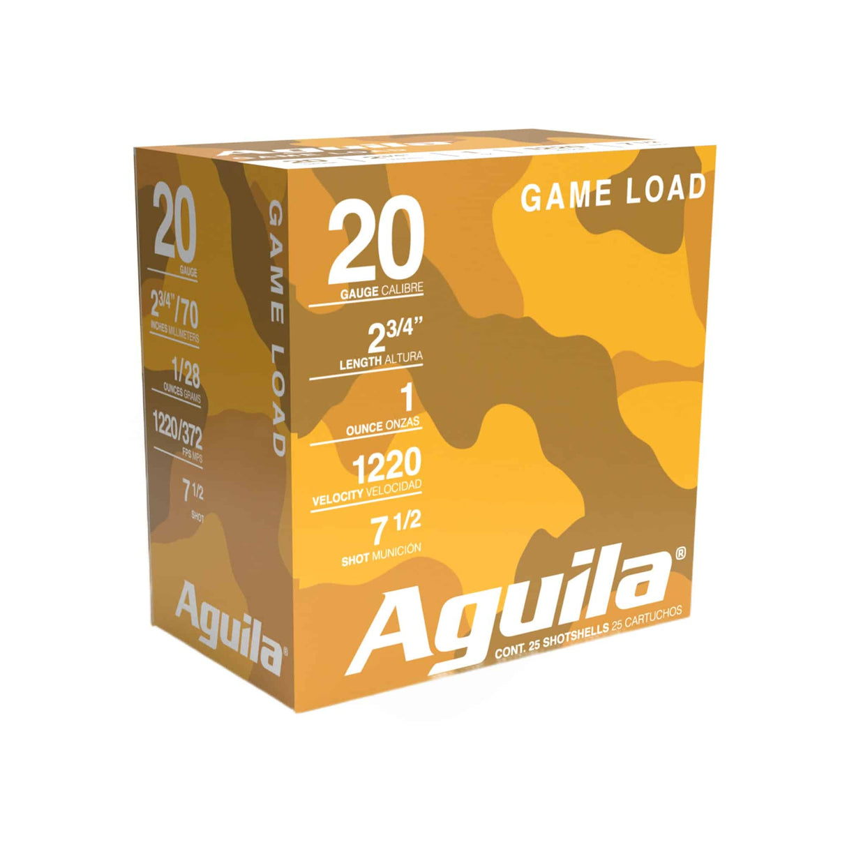 Aguila - 20 Gauge - #7.5 Shot - 3.0" - 1 oz. - 1220 FPS