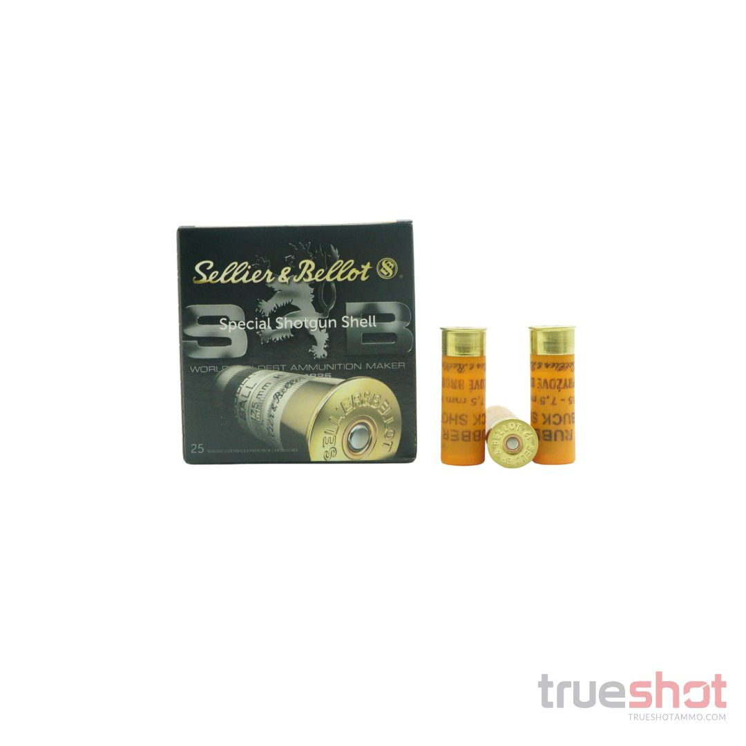 Sellier & Bellot - 12 Gauge - Rubber Buck Shot