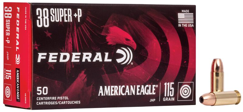 Federal - American Eagle - 38 Super  Auto +P - 115 Grain - JHP