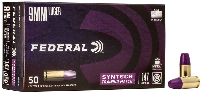 Federal - Syntech - 9mm - 147 Grain - Syntech Jacket Flat Nose