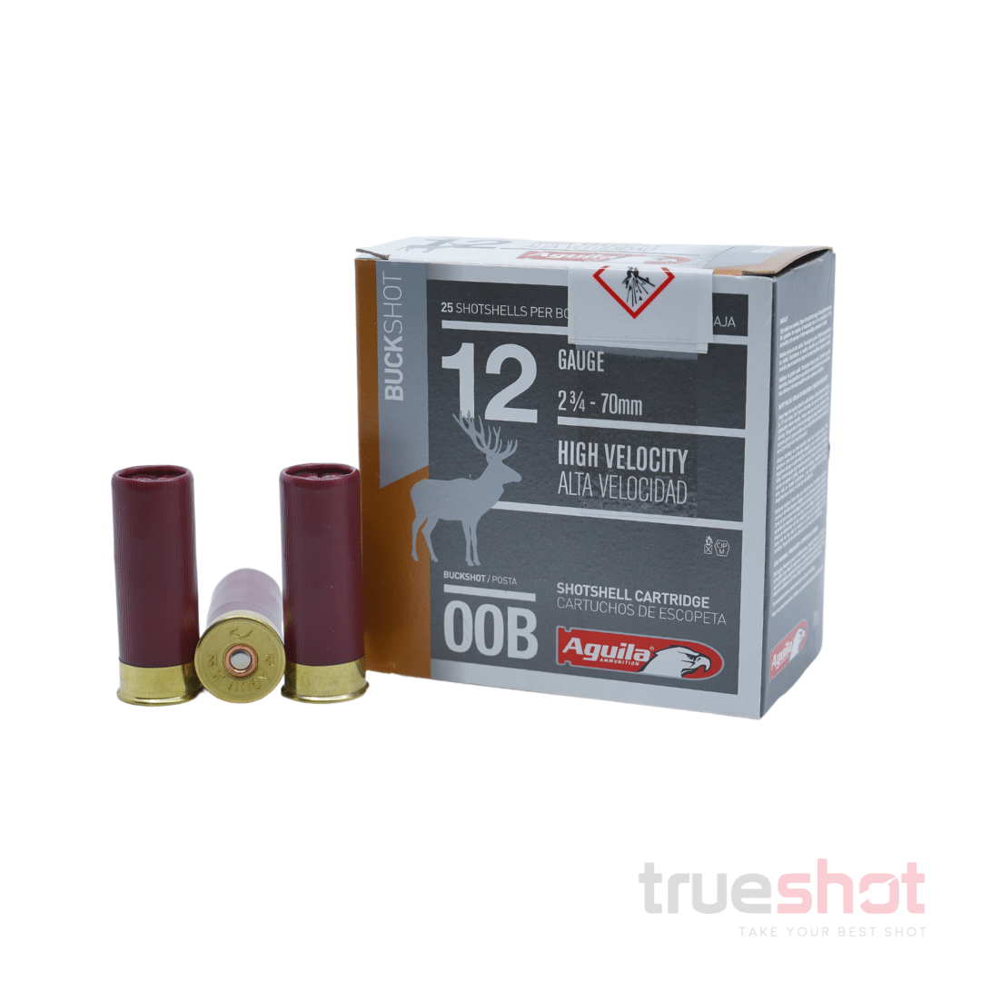 AGUILA – 12 GAUGE – #00 BUCK SHOT – 3.0″ – 1 OZ. – 1275 FPS