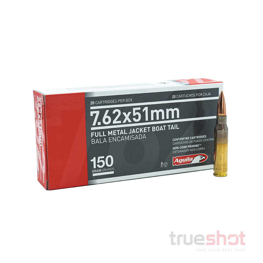 Aguila - 7.62x51mm - 150 Grain - FMJBT – True Shot Ammo