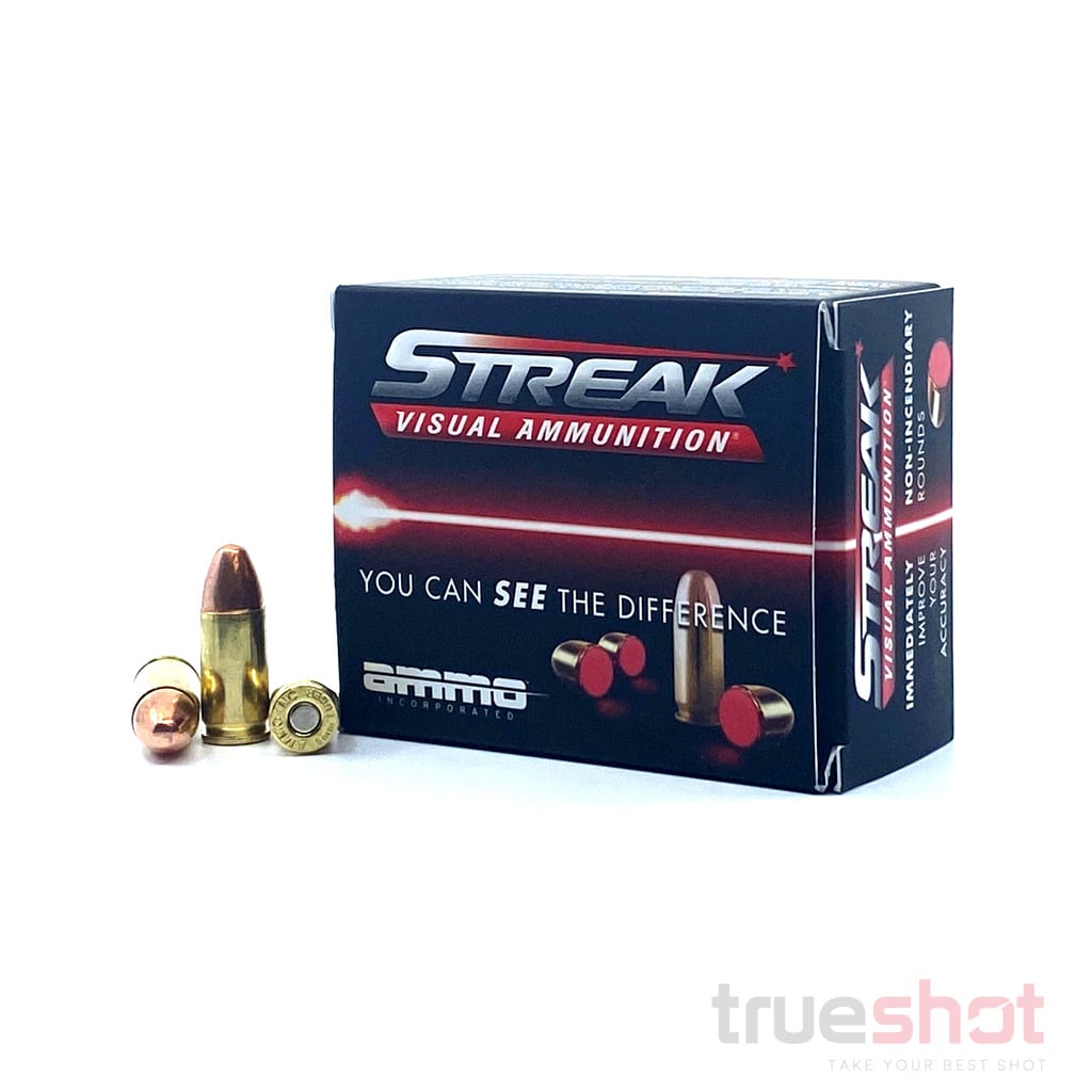 Ammo Inc Streak Red 9mm 124 Grain FMJ